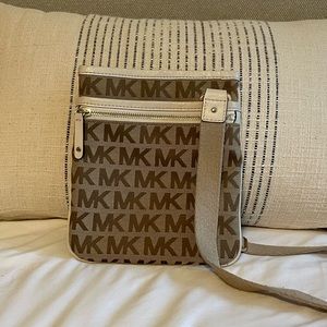 Michael Kors Jacquard MK Logo Crossbody